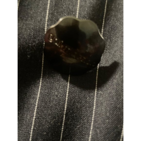 Vintage Gai Mattiolo Charcoal Grey white pinstriped 2-piece dress suit - Picture 11 of 15